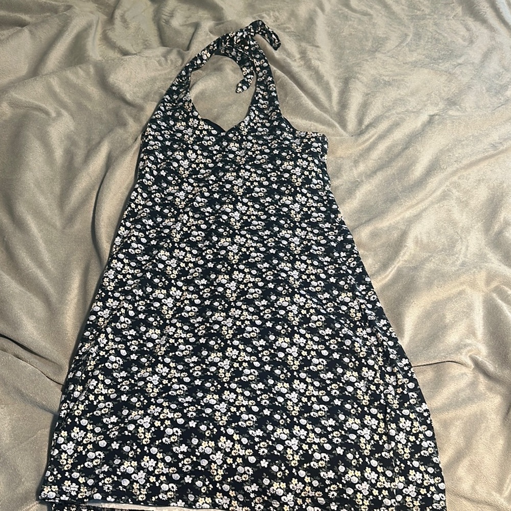Hollister Floral Halter Dress